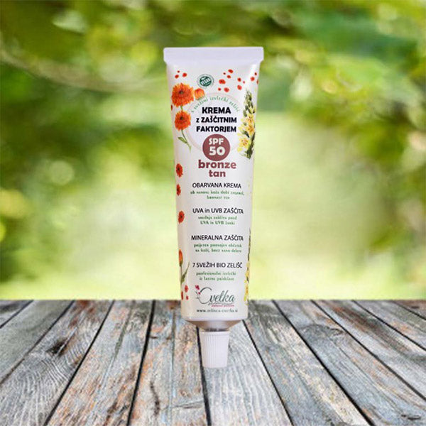Cvetka BIO krema za sunčanje SPF 50 Bronze Tan
