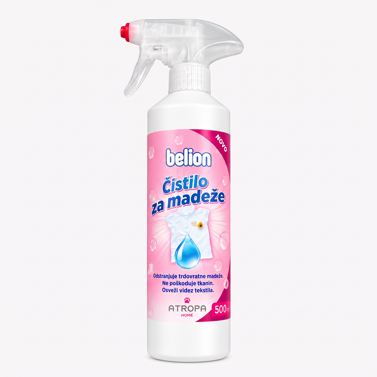 Belion čistilo za madeže na oblačilih v 500 ml razpršilki