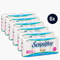 Sensitive toaletni papir 3-slojni SET 6 x 8 rolic