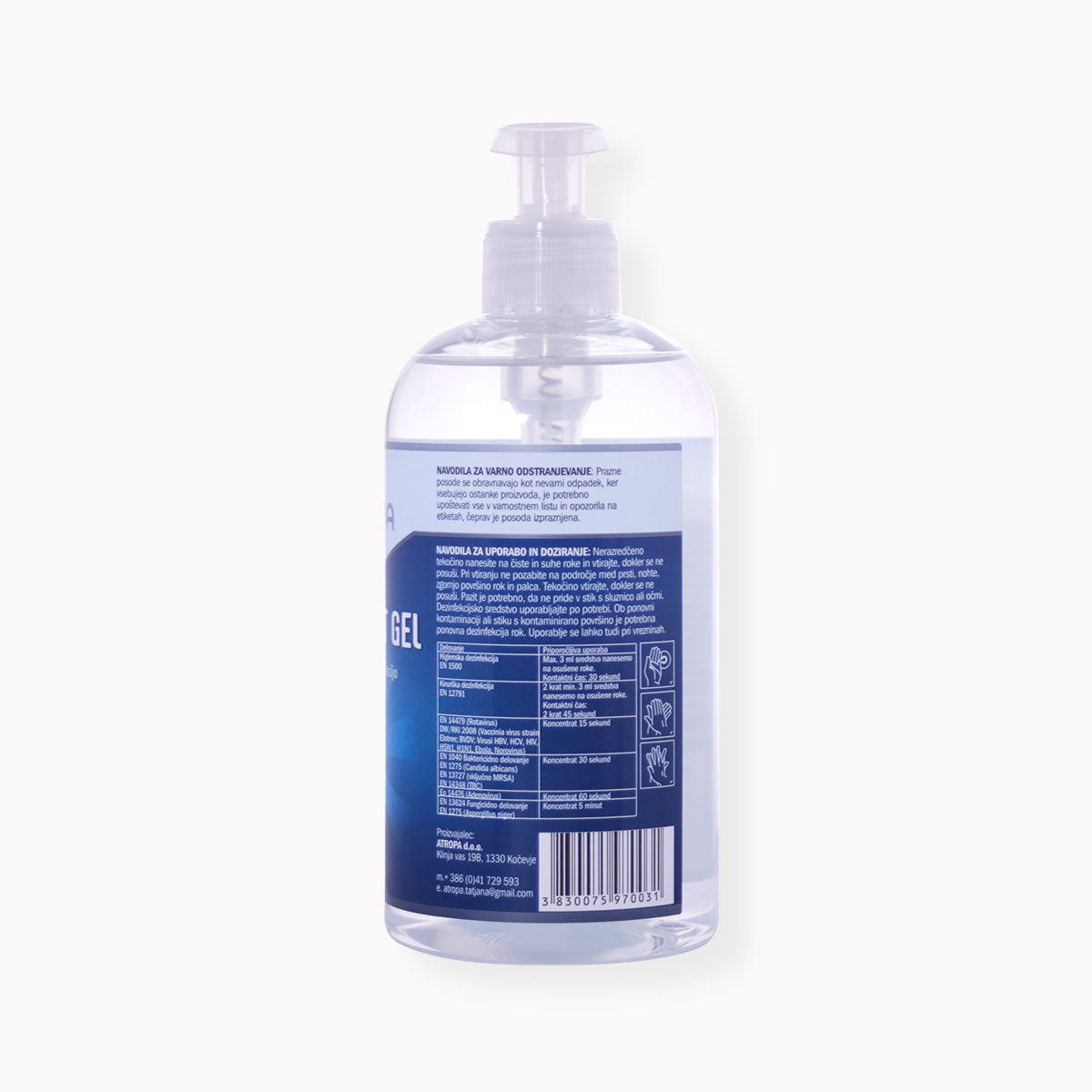 ATROPASEPT sredstvo za dezinfekciju ruku s pumpicom 500 ml