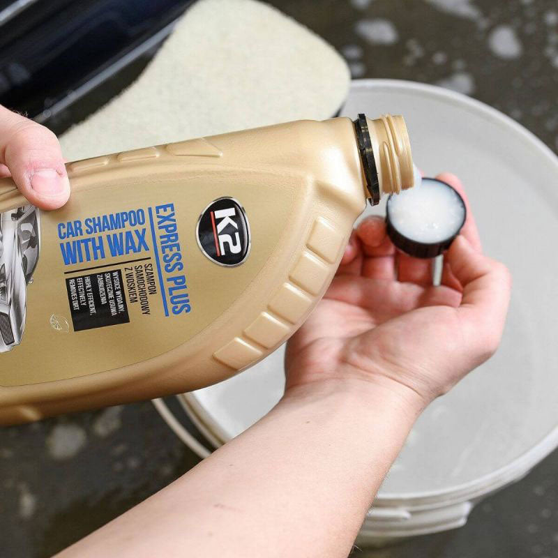 K2 šampon za auto s voskom Express Plus 1l